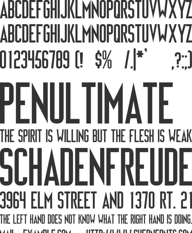 Virtual Boy font preview