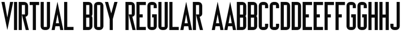 Virtual Boy Regular font