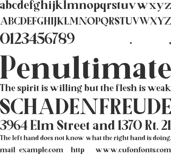 Youngle font preview