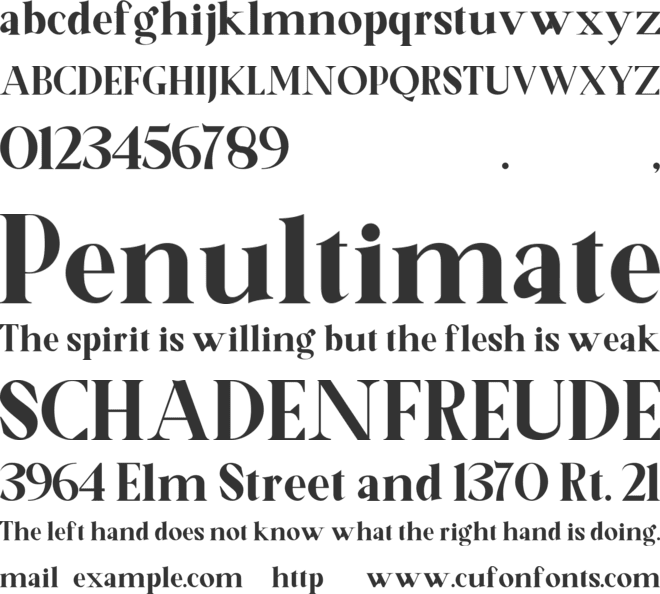 Youngle font preview