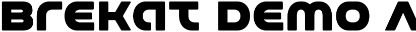 Brekat Demo font