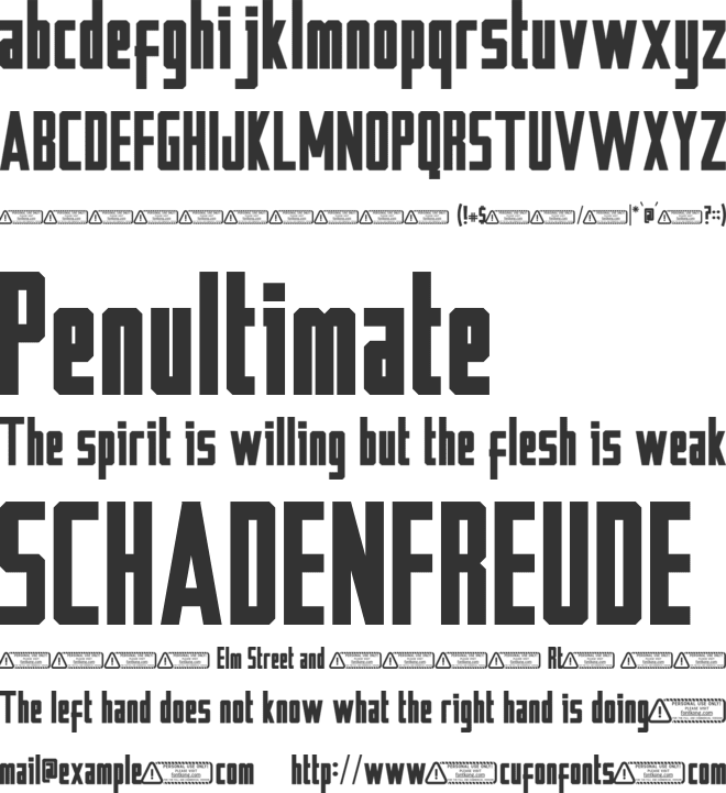 Battlechips font preview