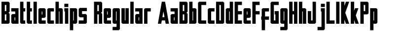 Battlechips Regular font