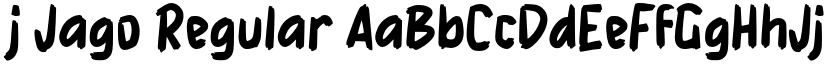 j Jago Regular font