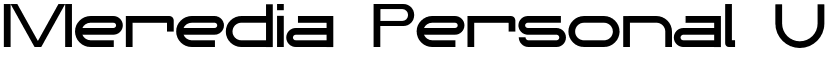 Meredia Personal Use font download