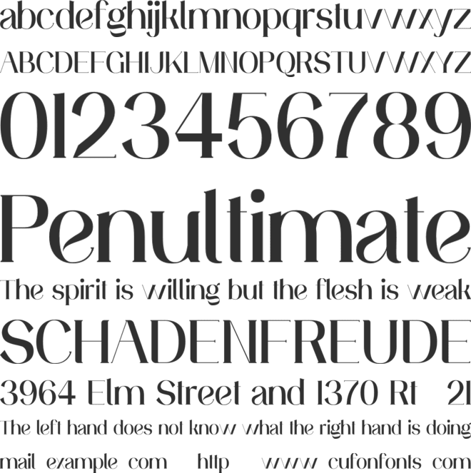 Aluniea Personal Use font preview