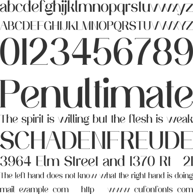 Aluniea Personal Use font preview