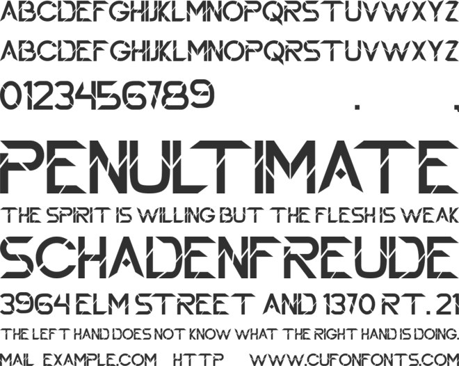 Waxaw font preview