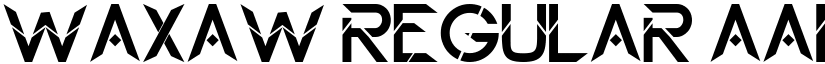 Waxaw Regular font