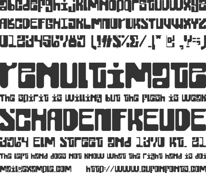 Wofisty font preview