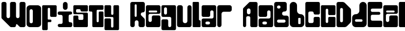 Wofisty Regular font