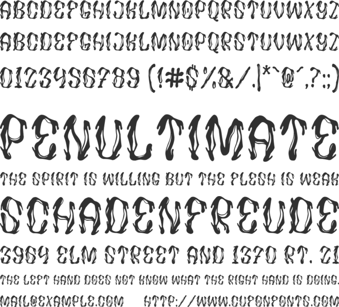 Void Reaver font preview