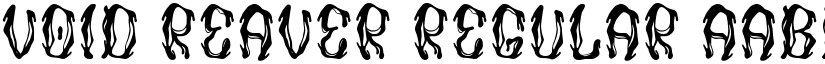 Void Reaver Regular font