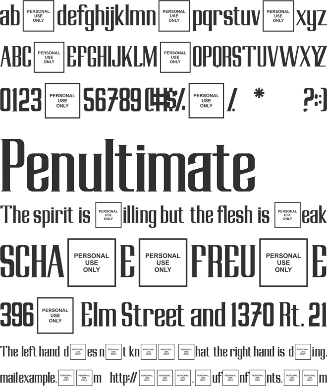Gedang-Kluthuk font preview