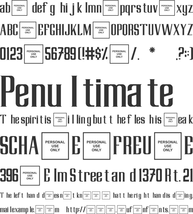 Gedang-Kluthuk font preview