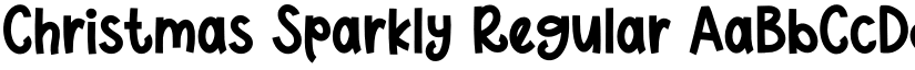 Christmas Sparkly Regular font