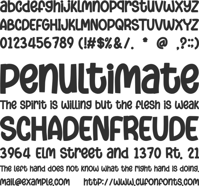 Layer Bolder font preview