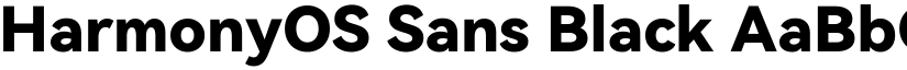 HarmonyOS Sans Black font