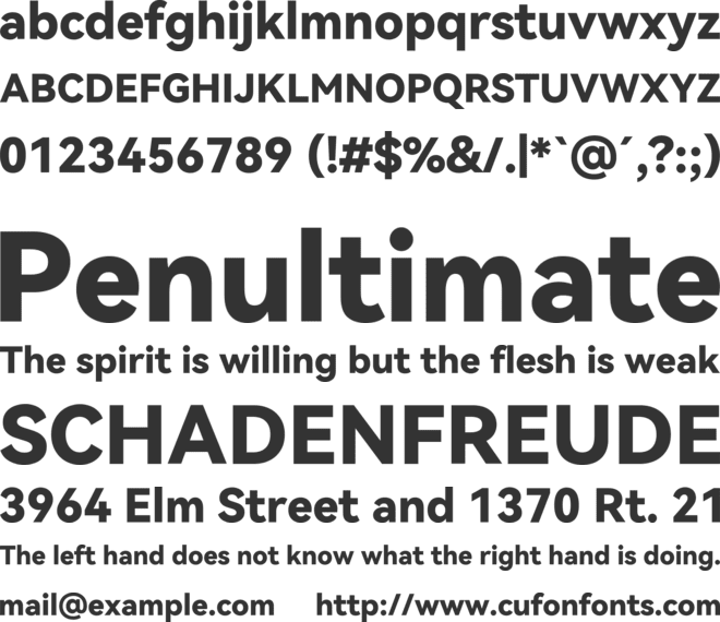 HarmonyOS Sans font preview