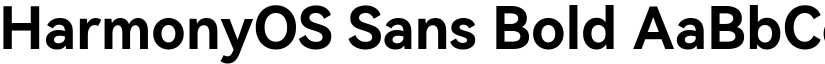 HarmonyOS Sans Bold font