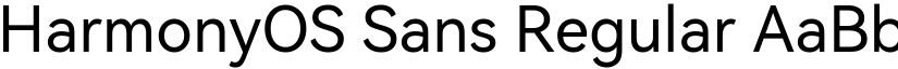 HarmonyOS Sans Regular font
