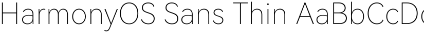 HarmonyOS Sans Thin font