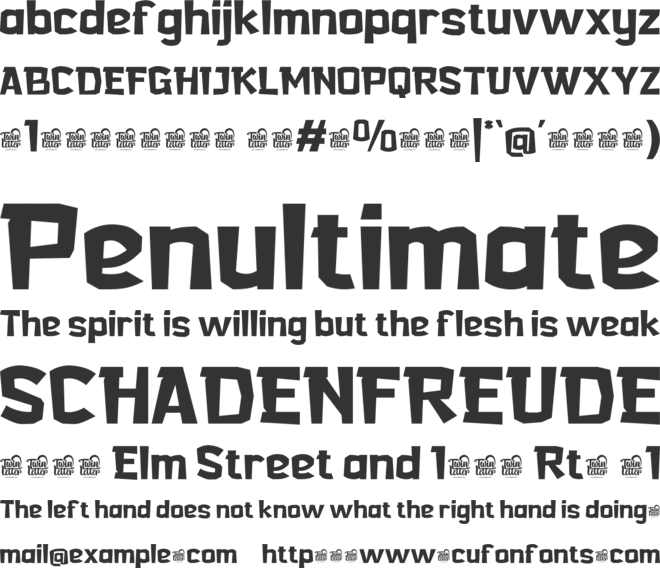 HERLOIT Trial font preview