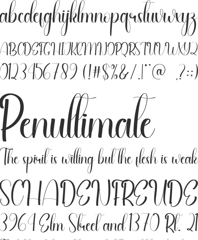 Enought font preview
