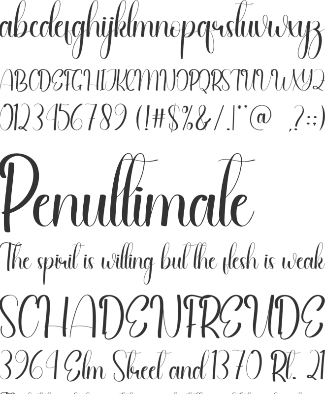 Enought font preview