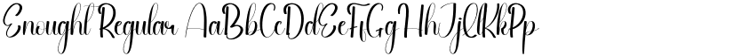 Enought Regular font