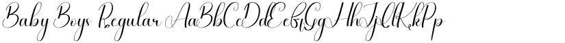 Baby Boys Regular font