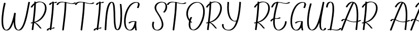 Writting Story Regular font