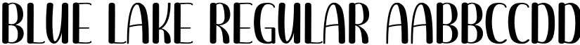 Blue Lake Regular font