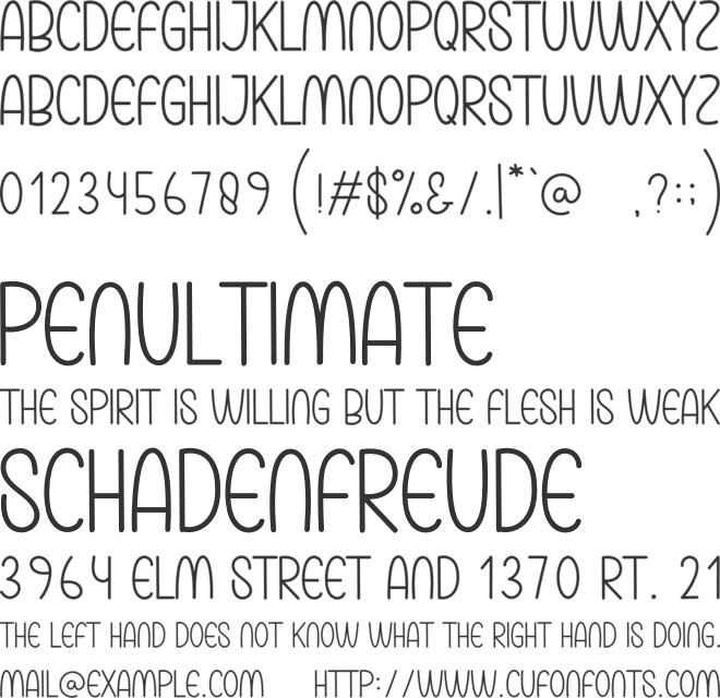 Beach Talk font preview