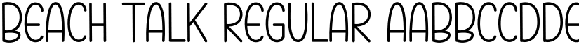 Beach Talk Regular font