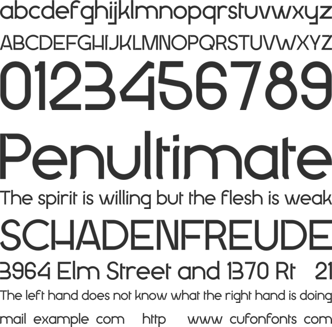 Galberta Personal Use font preview