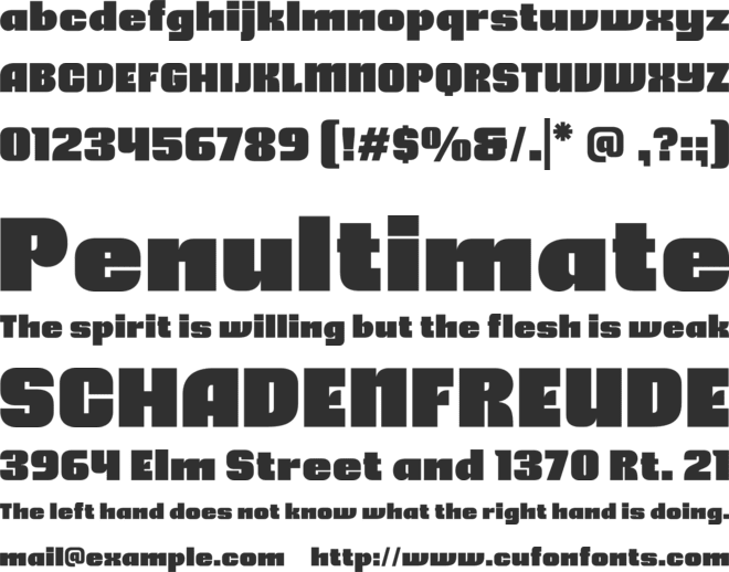 Aremic font preview