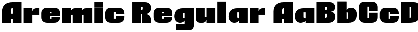 Aremic Regular font