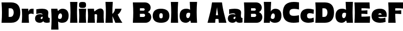 Draplink Bold font