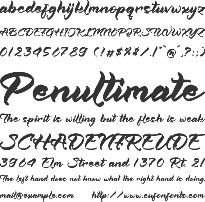 Rokinrolly Qilantesa font preview