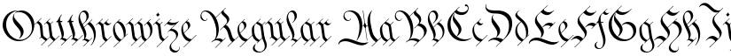 Outthrowize font download