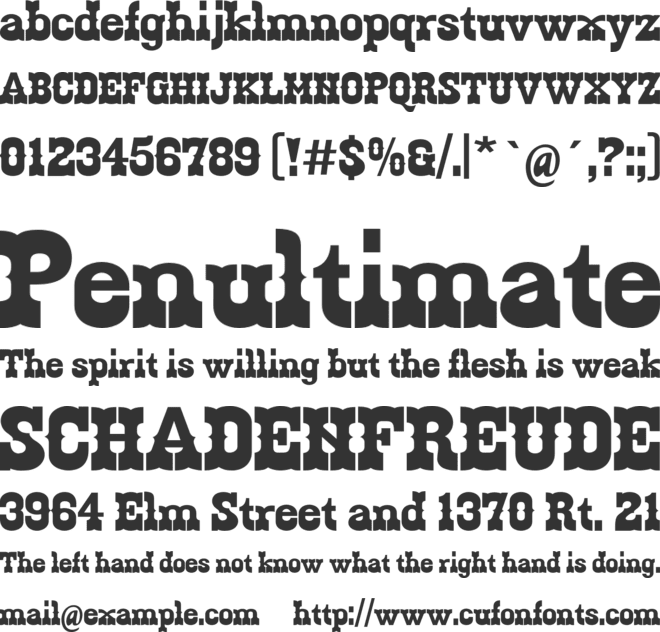 Wiskinkiful font preview