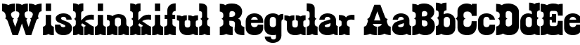 Wiskinkiful Regular font