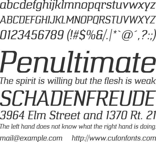 Trothal font preview