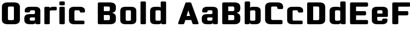 Oaric Bold font