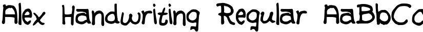 Alex Handwriting Regular font