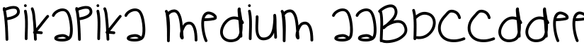 PikaPika Medium font