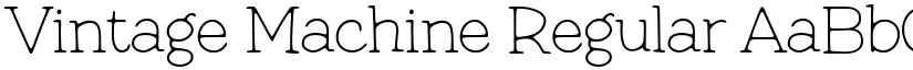 Vintage Machine Regular font