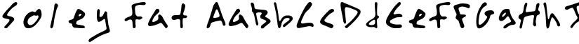 Soley Fat font