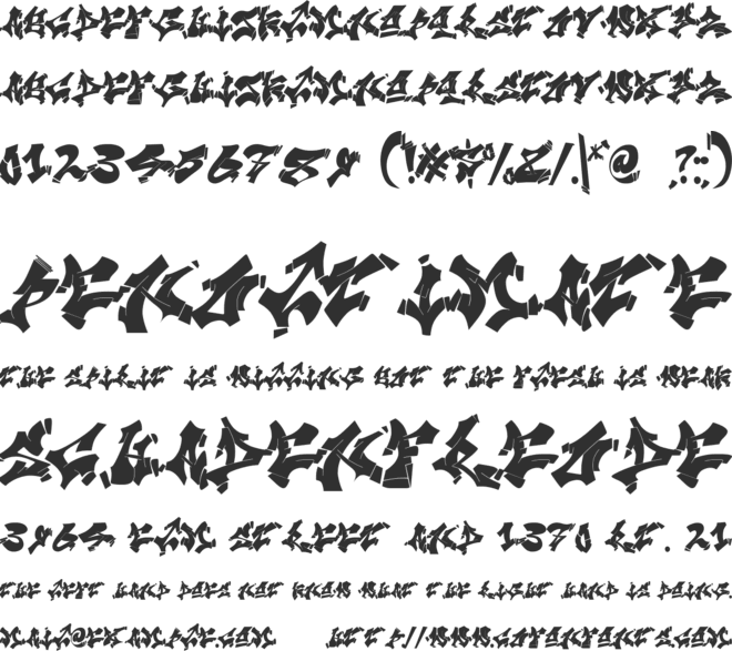 Spread Out font preview